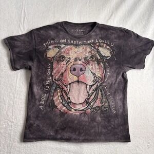 3D Tees Dog Loves You‎ Tie Dye Short Sleeve Shirt Men's XL *